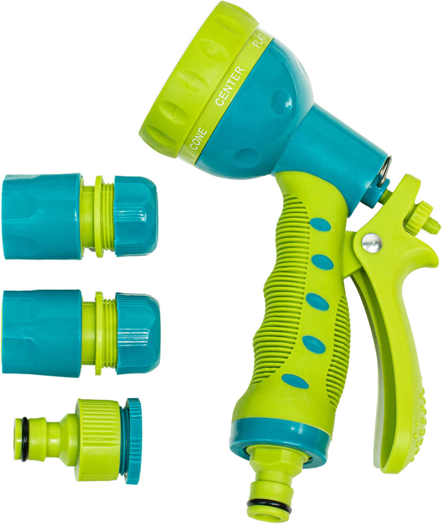 Garden Hose Spray Nozzles Set pistol pt. stropit 7 functii cu accesorii TG