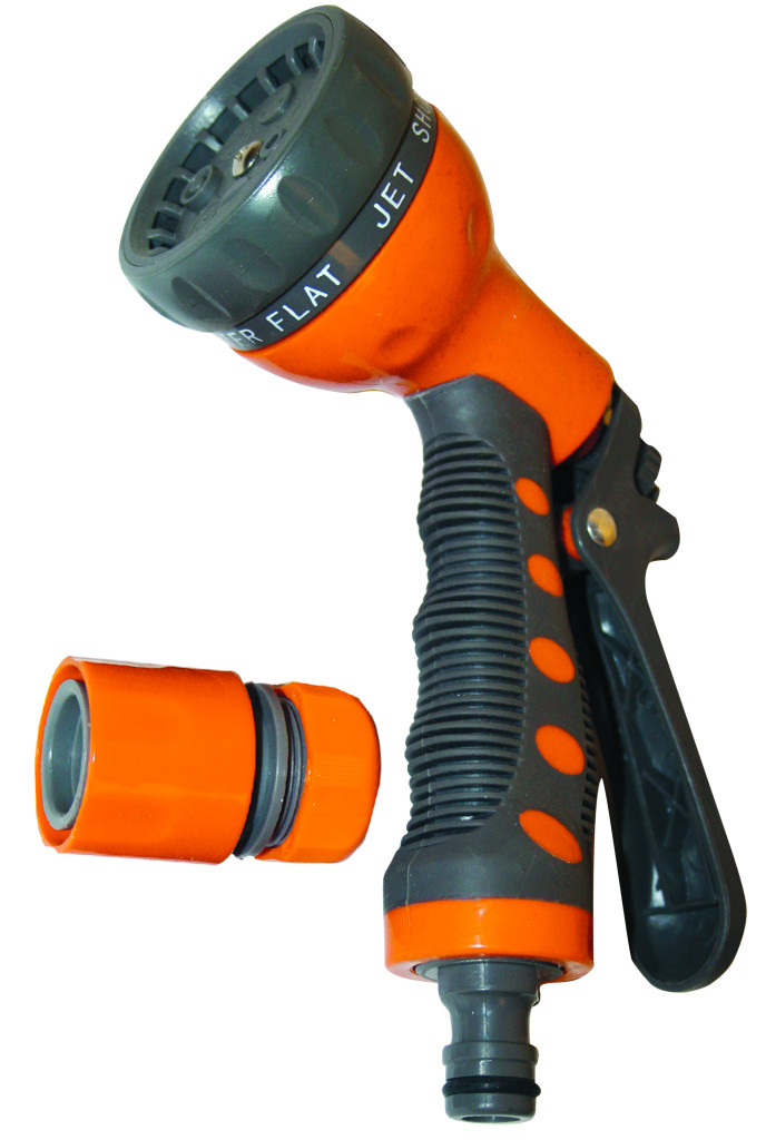 Garden Hose Spray Nozzles Set pistol pt. stropit 7 functii cu accesorii 2pcs TG