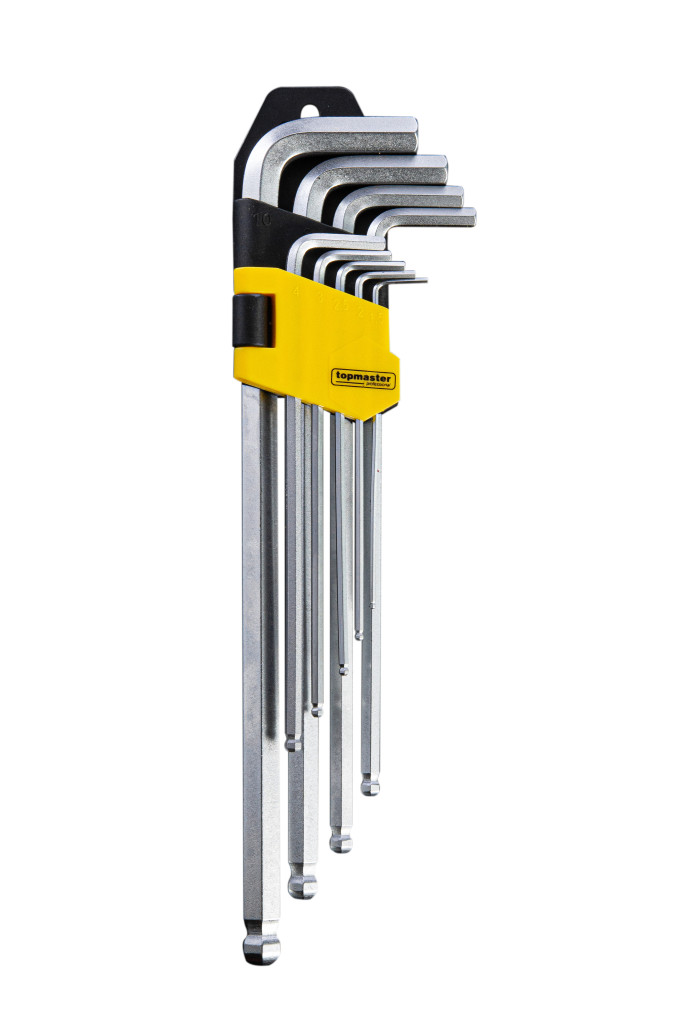 Top Master Pro Chei imbus cu bila 1.5-10mm extralungi set 9pcs CR-V TMP