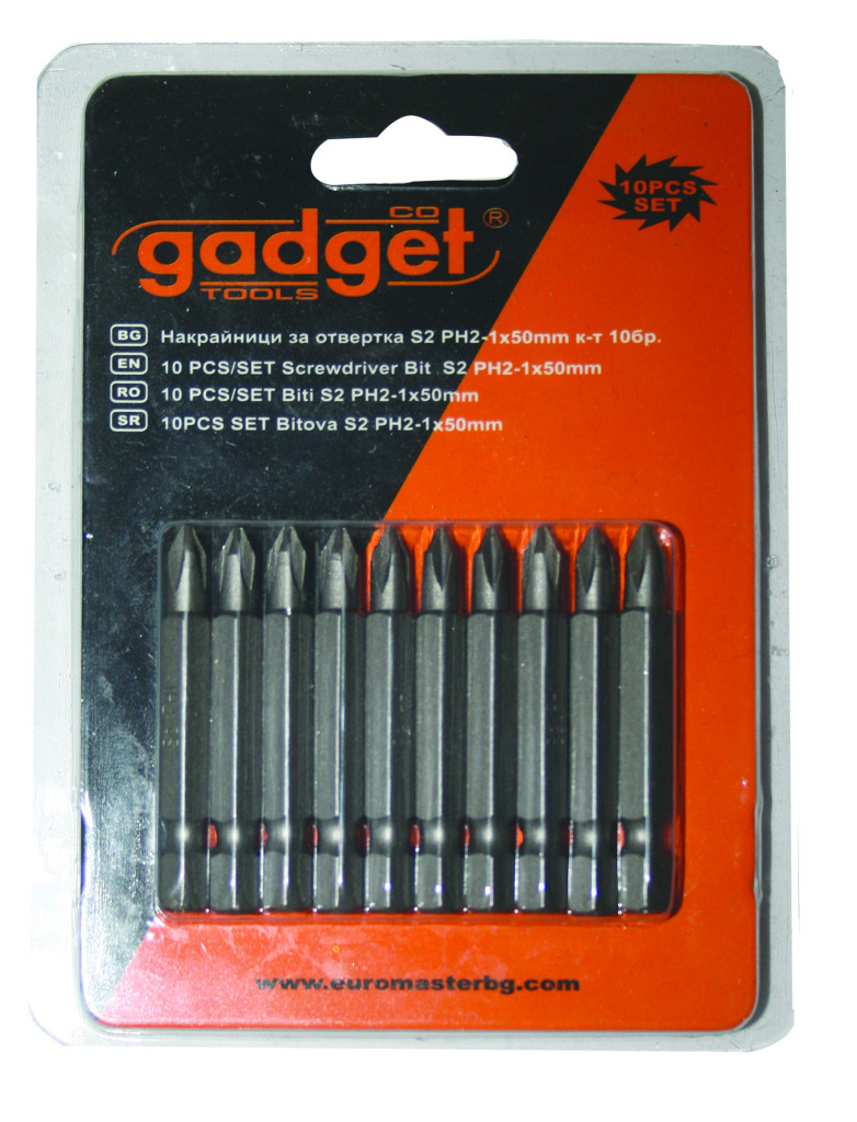 Gadget 10pcs/Set biti S2 PH-1x50mm GD