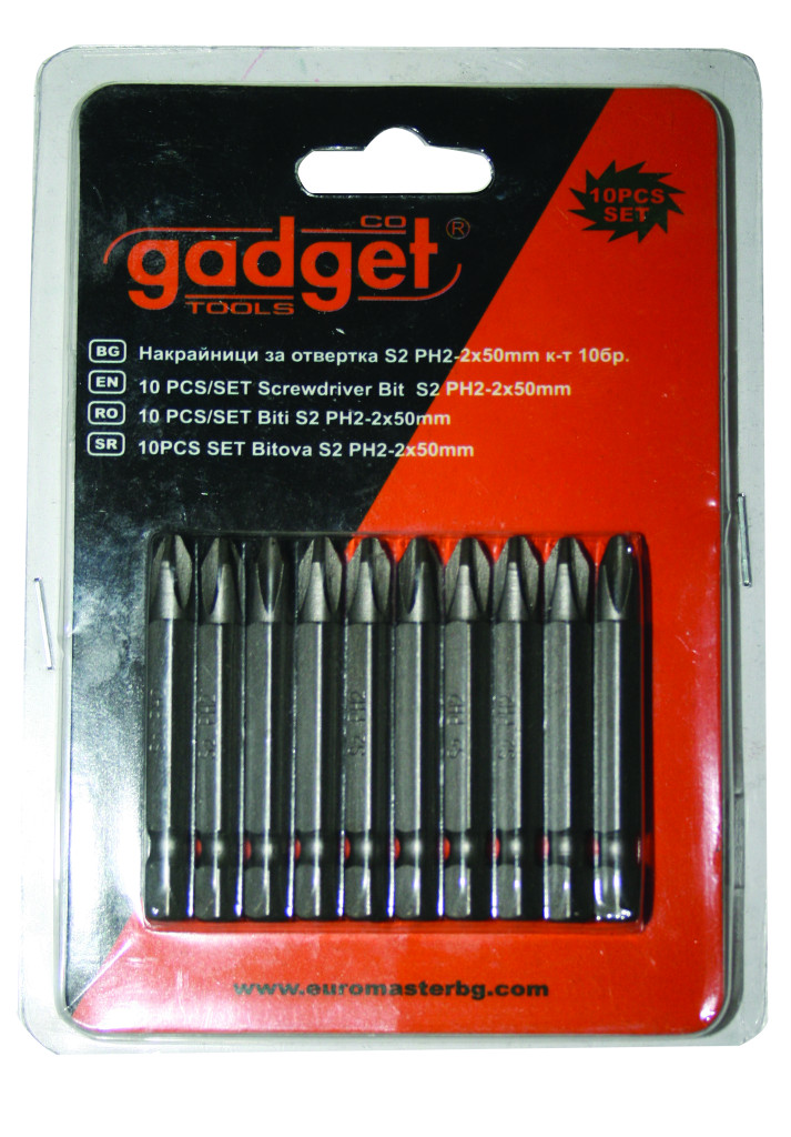 Gadget 10pcs/Set biti S2 PH-2x50mm GD