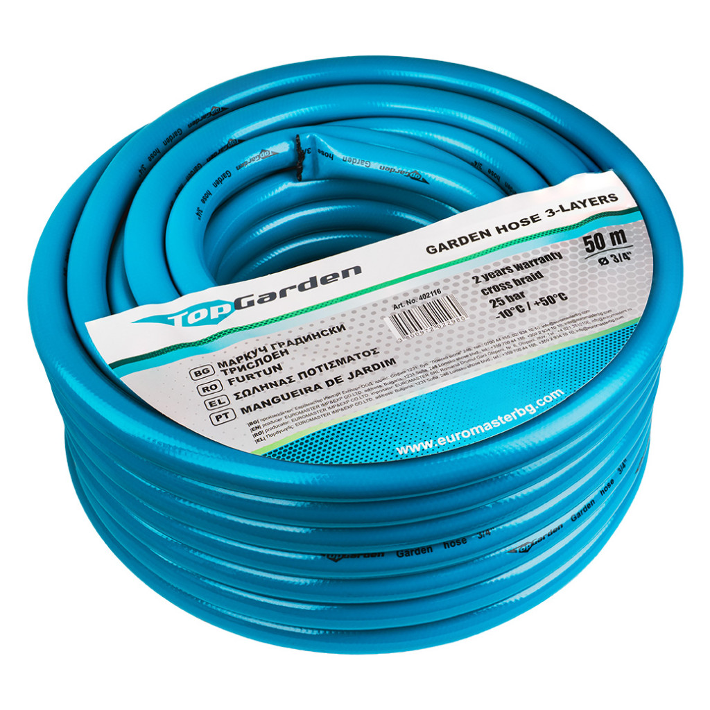 tambur furtun gradina 50 m 3/4 Furtun de gradina 3 straturi 3/4" 50m TG