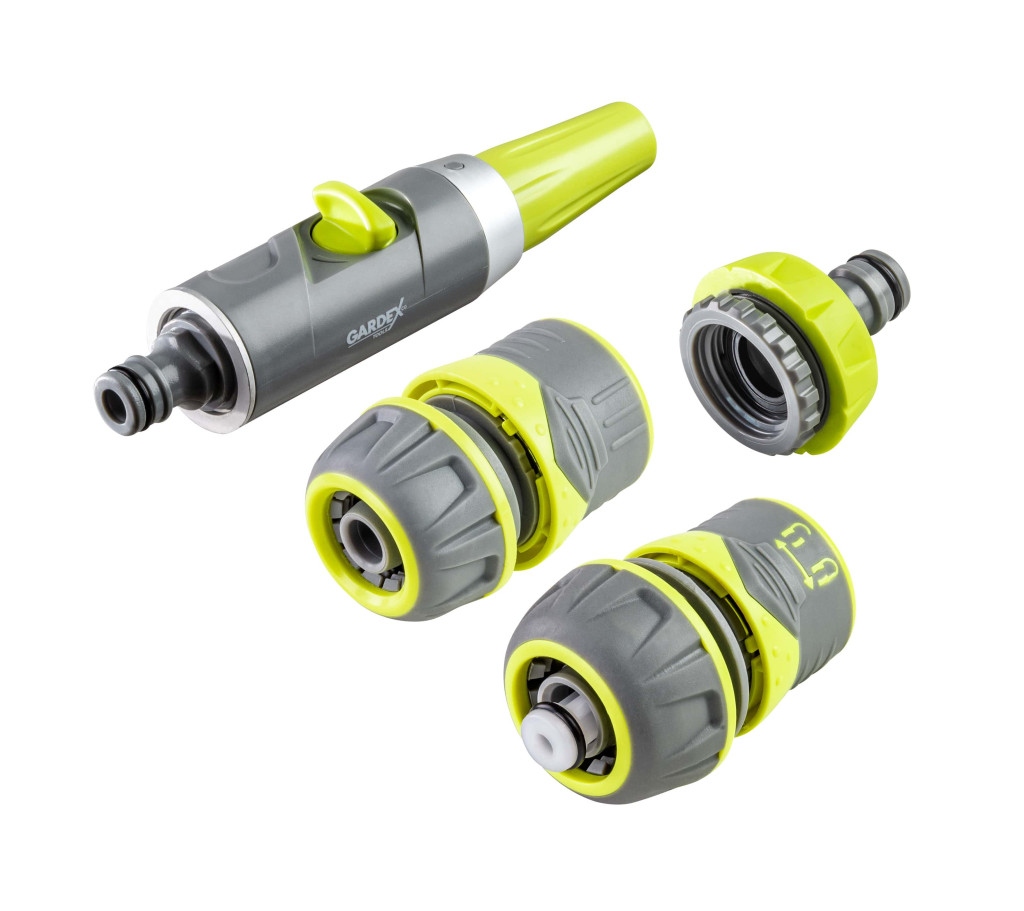 Garden Hose Fittings & Valves Set duza furtun adaptor robinet 3/4" 1" si conectori LUXE GX