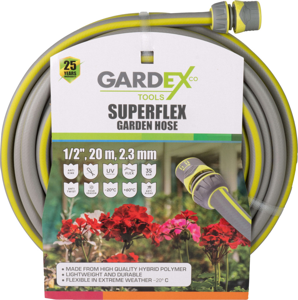 Garden Hoses Furtun de gradina SUPERFLEX 1/2", 20m, 2.3mm GX