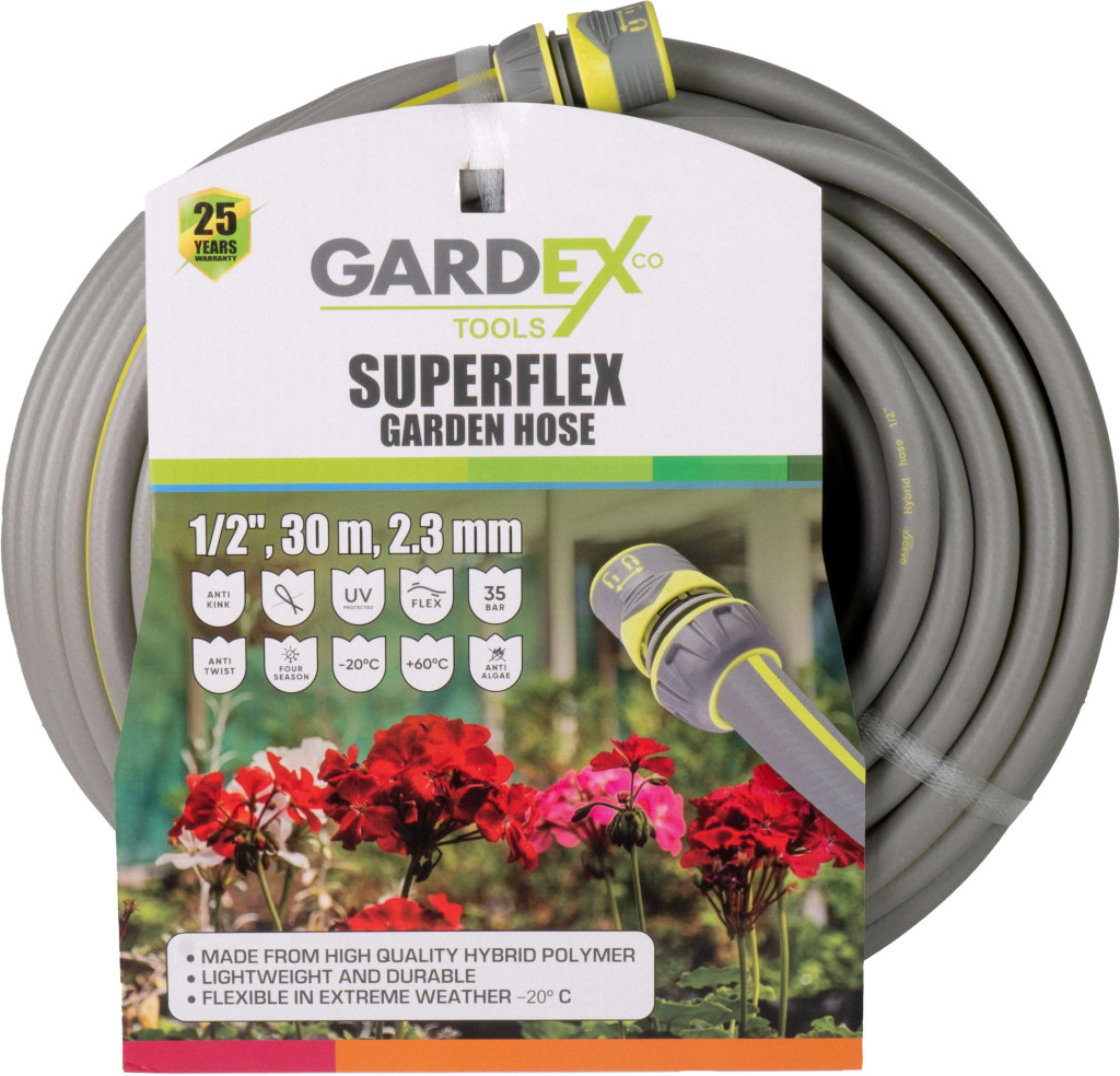 Garden Hoses Furtun de gradina SUPERFLEX 1/2", 30m, 2.3mm GX