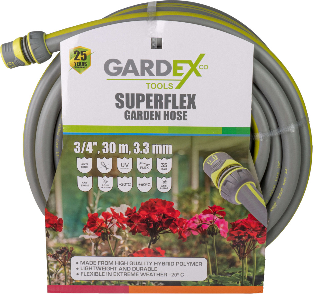 Garden Hoses Furtun de gradina SUPERFLEX 3/4", 30m, 3.3mm GX