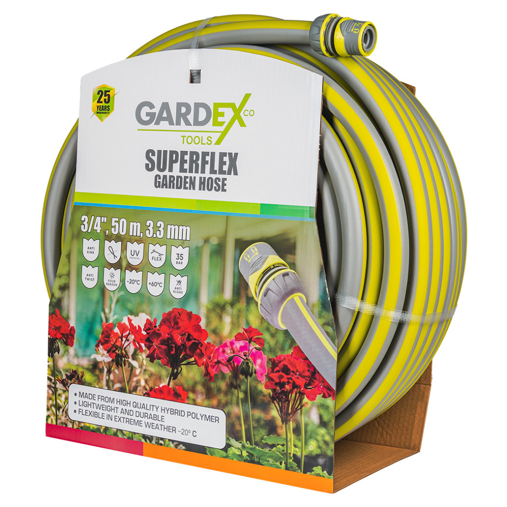 Garden Hoses Furtun de gradina SUPERFLEX 3/4", 50m, 3.3mm GX