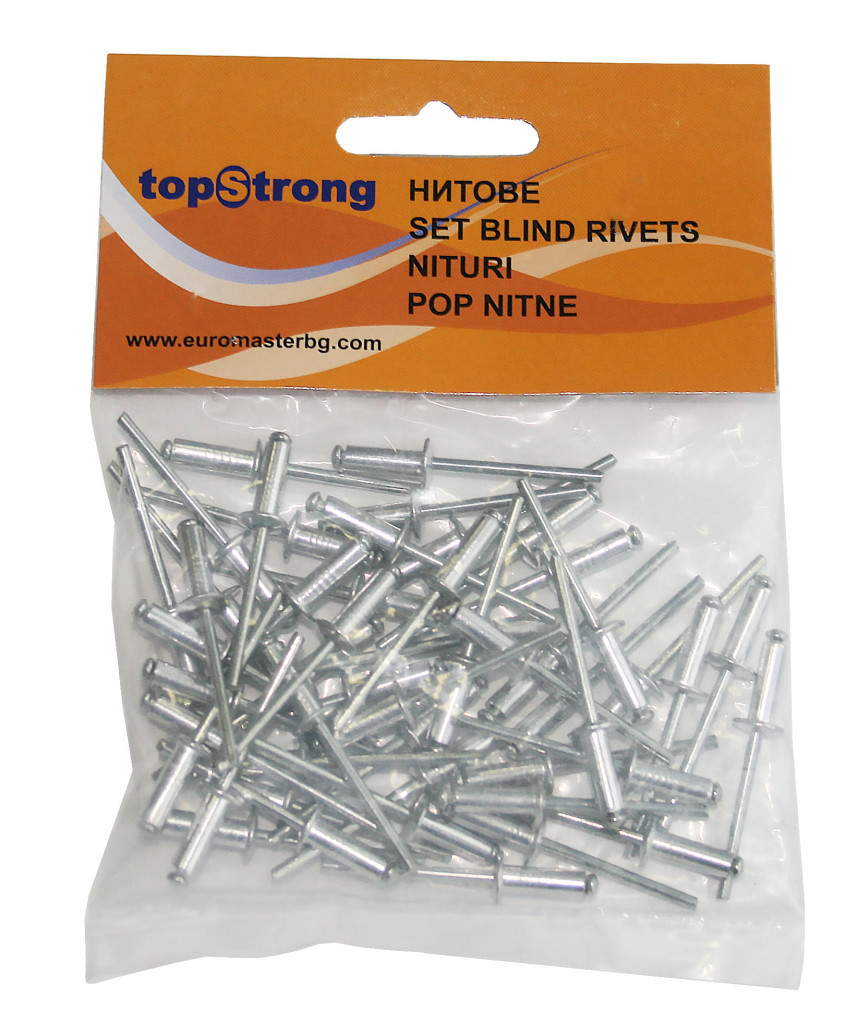 vertuo pop roja Set 50buc pop-nituri 3x10mm TS