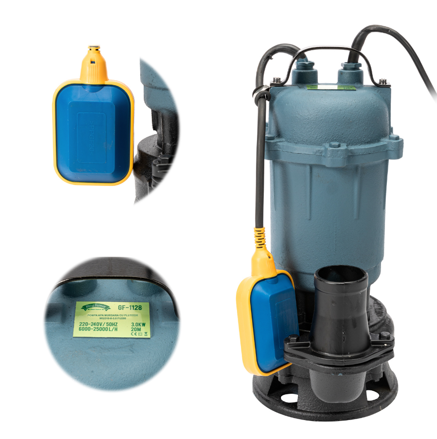 Pompa submersibila de apa murdara PU205, 2750 W, 20 m