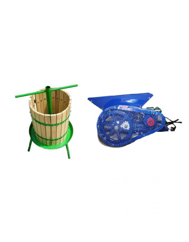Zdrobitor de struguri electric Micul Fermier + Teasc